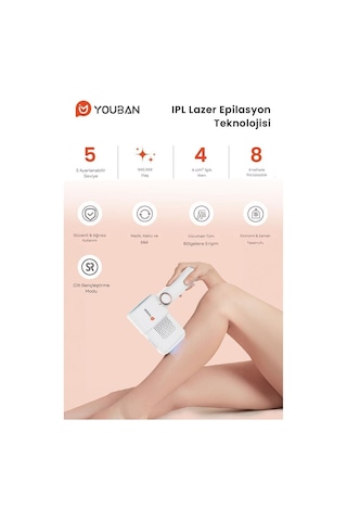Youban Ipl Buz Lazer Epilasyon Tüy Alma