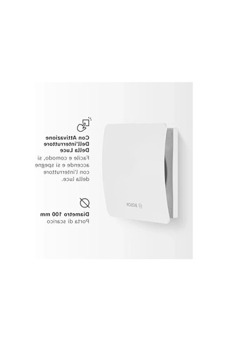Beyaz Banyo Aspiratörü, 100 Mm Çap İle Etkili Hava Dolaşımı Açık Ahşap
