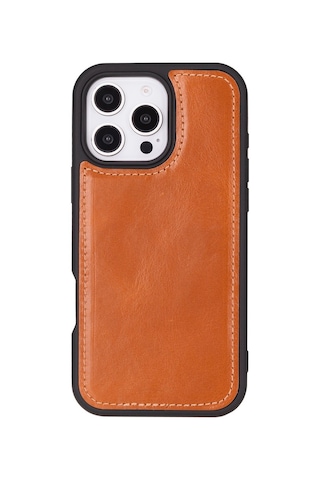 Apple Uyumlu iPhone 16 Pro , Hakiki Deri, El Yapımı, Cüzdanlı Kılıf, Leopar