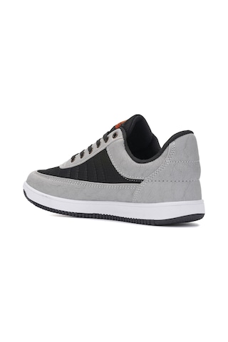 Günlük Erkek Sneaker Bağcıklı Hafif Rahat Fileli Hava Alabilen Yürüyüş Spor Ayakkabısı 014 Buz - Gri - Siyah