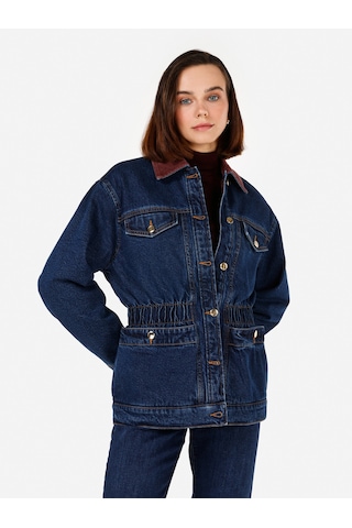 Colins Koyu Mavi Kadın Ceket Denim