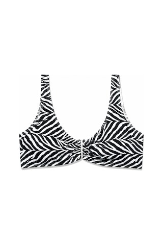 Büyük Beden U Telli Kadın Bikini Üst Leopar