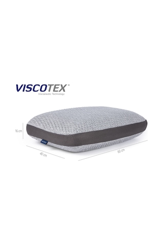 Doğal Lif Kılıflı Hava Kanallı Visco Ortopedik Yastık 60x40x16