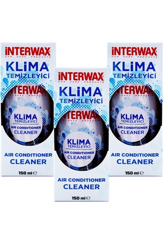 Interwax 3 Adet Limon Kokulu Klima Temizleyici Klima Fresh