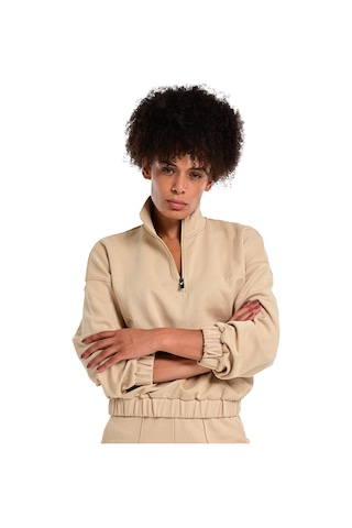 Sportive Burgos Kadın Bej Günlük Stil Sweatshirt 24kk012-oat Bej