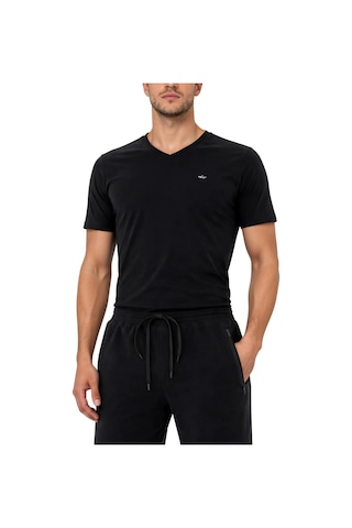 Ar-ma Erkek Şort Baskisiz Basic İp Kapamali Yandan 2 Cepli Fermuarli Arkadan Cepsiz Şort Örme Kumaş Regular Fit %100 Pamuk 30/2 Süprem Y31504279902 Siyah-s1
