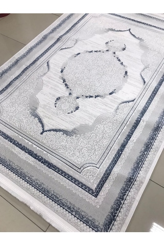 Liparis Halı Toscana 314gm Serisi Triko Akrilik Salon Oturma Yatak Odası Halısı Gri - Mavi