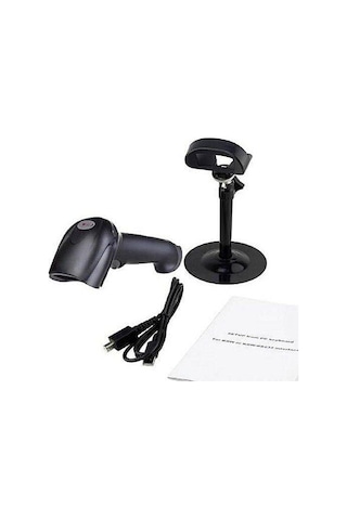 Netum Nt F-16 Usb 2D Qr Kod Karekod Barkod Okuyucu Standlı Ayaklı