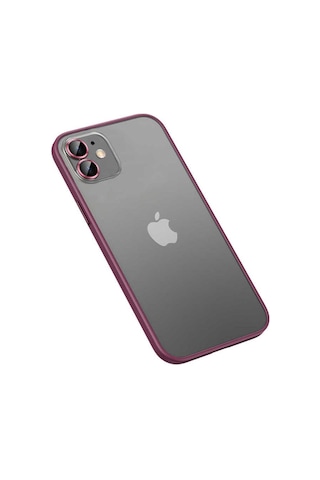 Apple Uyumlu iPhone 11 Kılıf Zore Retro Kapak Koyu Mor