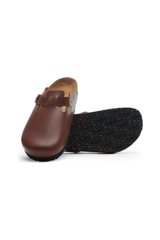 Comfortfusse Capri-n - Erkek Ortopedik Hakiki Deri Sabo Terlik Taba Nappa Deri