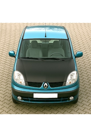 Renault Kangoo 2003 2007 Tam Kaput Koruyucu Suni Deri Maske Siyah 1 Adet