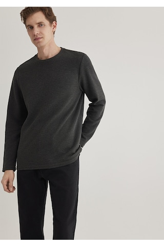 Mavi Uzun Kol Penye Antrasit Erkek Sweatshirt M064622-26834 Antrasit