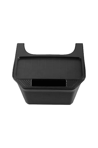 Tesla Model Y İçin Çöp Kutusu Aksesuarları Arka Orta Konsol Saklama Kutusu Düzenleyici Siyah