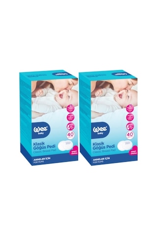 Wee Baby Klasik Göğüs Pedi 40 Lı 80 Adet 2pk 40