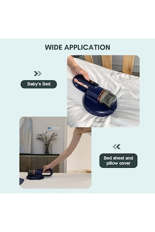 Reedark Toz Akarı Temizleyici 5000pa Emiş Gücü Hepa Filtreli Kablosuz Yatak Şiltesi Vakum Makinesi