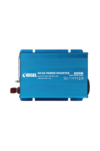 Hegel - İnges 600 Watt 12 Volt Tam Sinüs İnverter - 12v 600w İnvertör