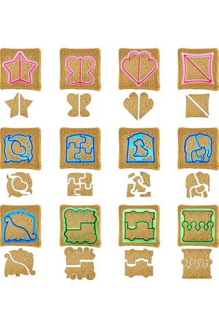 Bloomnest Çocuklarınızın Bayılacağı Renkli Sandviç Kesici 13'lü Set, Exultimate Sevimli Tasarımlar Diğer