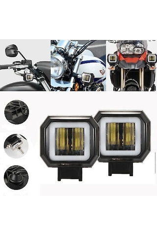 Motosiklet Atv Utv Kamyon Tekne Sis Farı SARI Angelli 2 Adet