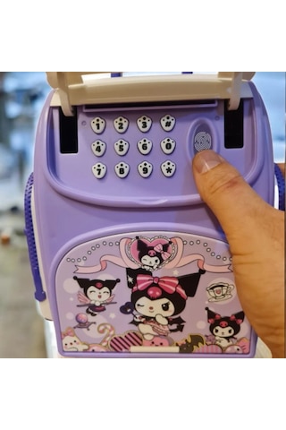 Kuromi Parmak İzi İle Çalişan Şifreli Otomatik Kağıt Para Alan Atm Kasa Kumbara