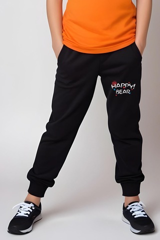 Fyk Kids Kız Çocuk Baskılı Happy Bear Bel Detayı Lastikli Alt-üst Pijama Takımı Turuncu