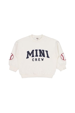 Civil Baby Mını Crew Baskılı 6-18 Ay Takım - Ekru