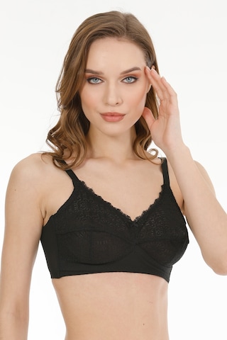 Parlingerie Minimizer Toparlayıcı Sütyen Dantel 144231 Siyah