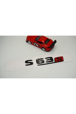 S 63 S Bagaj Parlak Siyah ABS 3M 3D Yazı Logo