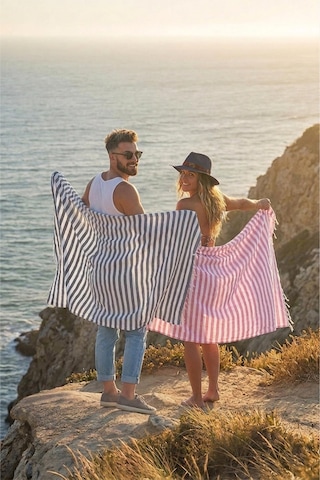 Zeynep Tekstil Stripe 2 Adet 75x150 Cm Plaj Havlusu Peştemal Havlu Renkli