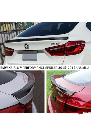 BMW F16 X6 Performance Spoiler, PİANO BACK BOYALI, 2014 Sonrası