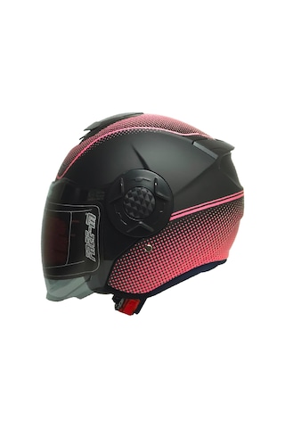 Motosiklet Yarım Kask Double Güneş Vizörlü Siyah Ece Sertifikalı Abs Material Motorcu Kaskı Welkin Çok Renkli