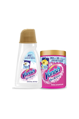 Vanish Kosla Leke Çıkarıcı Beyazlar İçin 1000 Ml Sıvı + Renkliler İçin 480 Gr Toz