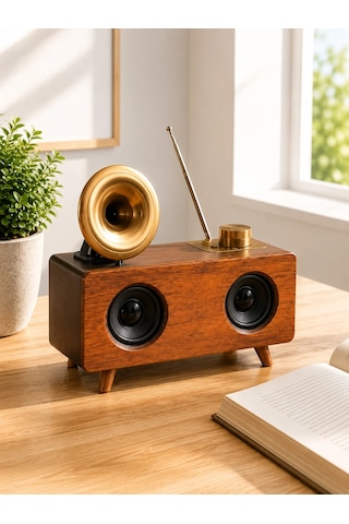Zenvia Nostaljik Radyo Bluetooth Bağlantılı Şarjlı Yüksek Ses Kaliteli Yeni Nesil Znv2026 25015194