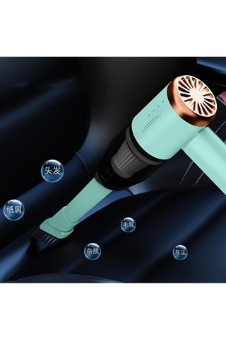 Reedark El Tipi Kablosuz Süpürge, Ev Ve Araç İçin Çok Amaçlı, Toz Ve Tüy Temizliği, Fırça Ve Blower Fonksiyonu - Yeşil