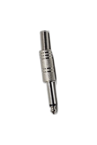 5 Adet 6.35 Mm Mono Jak Konnektör 5 Adet Set - Yaylı Metal Gövde Çivi Jak - Gitar Ve Ses Kablosu Ucu