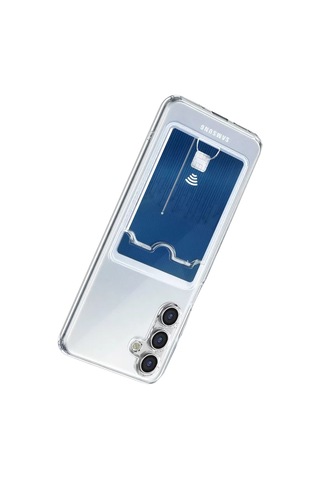 Samsung Uyumlu Galaxy A57 5g Kart Şeffaf Silikon - Şeffaf Diğer