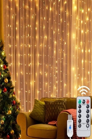 Technojet 3X2 Metre 200 Ledli Peri Telli Perde Led Işık Kumandalı