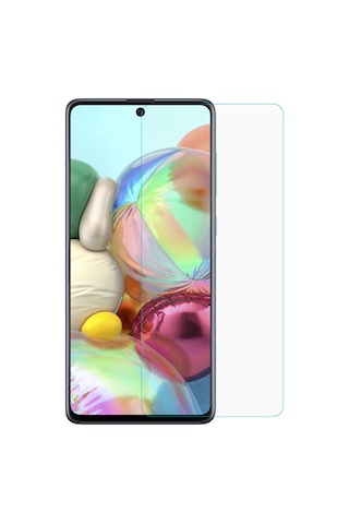 ErkMobile Samsung Uyumlu Galaxy A71 Kırılmaz Ekran Koruyucu Temperli Cam