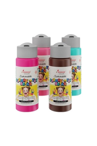 Tamamlayıcı Renkler Parmak Boyası 4'lü Set 4x60 Ml Diğer