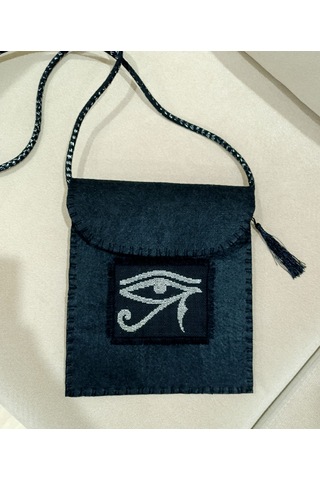 Horus Gözü Kanaviçe İşlemeli Kitap Çantası Çanta