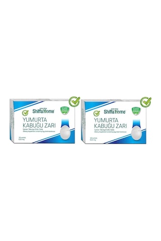 Shiffa Home 2 Kutu Yumurta Kabuğu Zarı 620 Mg 30 Kapsül