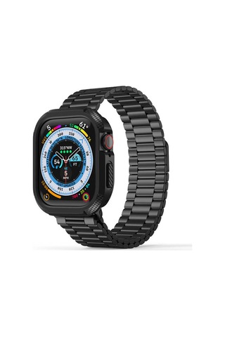 Watch 10 42mm Silikon Tpu Kasa Koruyucu Frm Watch Gard 17 - Siyah