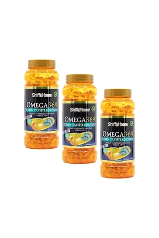 Aksu Vital Shiffa Home Omega 3-6-9 Balık Yağı 1000 MG 200 Kapsül 3 Adet