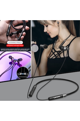 Lenovo HE05 Kablosuz Ense Tipi Bluetooth Kulaklık