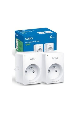 P100 2-pack , Akıllı Mini Wi-fi Soketi, Amazon Alexa Ve Google Home İle Çalışır, Uzaktan Kontrol, Cihaz Paylaşım