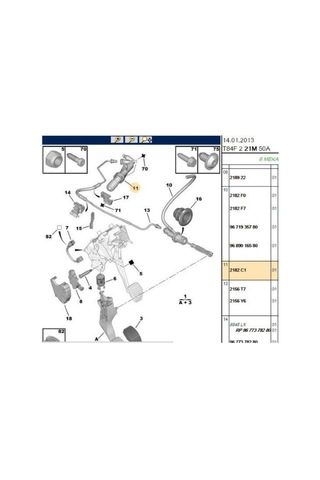 Debriyaj Alt Merkezi 3008 5008 C4 C5 Picasso 2182.c1-8747.43