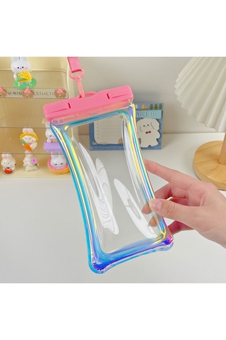 Skycity Pembe Renkli Tpu Materyal Su Geçirmez Telefon Çantası - Yüzme, Dalış Ve Doğa Etkinlikleri İçin - Tüm Yaş Grupları İçin Uygun - Şeffaf Ve Dayanıklı Pembe