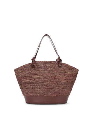 Staud Raffia Plaj Çantası Ürün Kodu 011689 Kahverengi