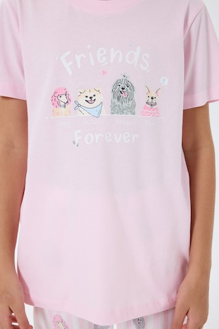 Rolypoly Kız Çocuk Pembe Pijama Takım Rp3810-c-v1 Pembe