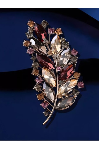 Beautiful Detail Orijinal Büyük Broş Hediye 210527188 Bordo