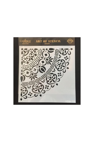 Cadence Boya Stencil Şablon 25x25 Cm 4 Lü Set Hdm-110/ Hdm-180 / Hdm-109 / Hdm-96 Çok Renkli Tek Ebat